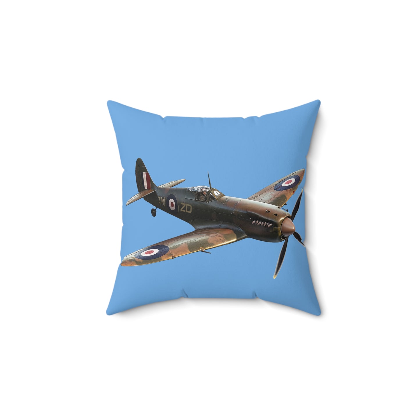 Spitfire - Spun Polyester Square Pillow - USA