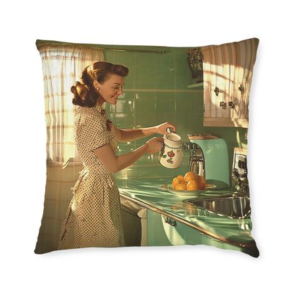 1950s Americana 2 - Square Pillow - UK