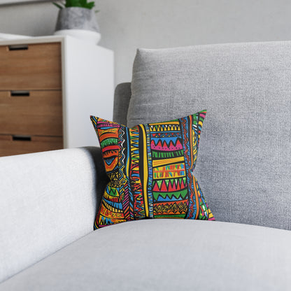 African 4 - Square Pillow - UK
