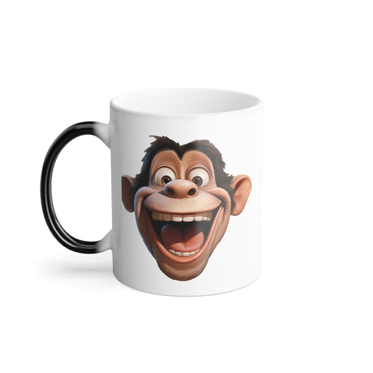 Chimp Morphing Mug, 11oz - NOT UK