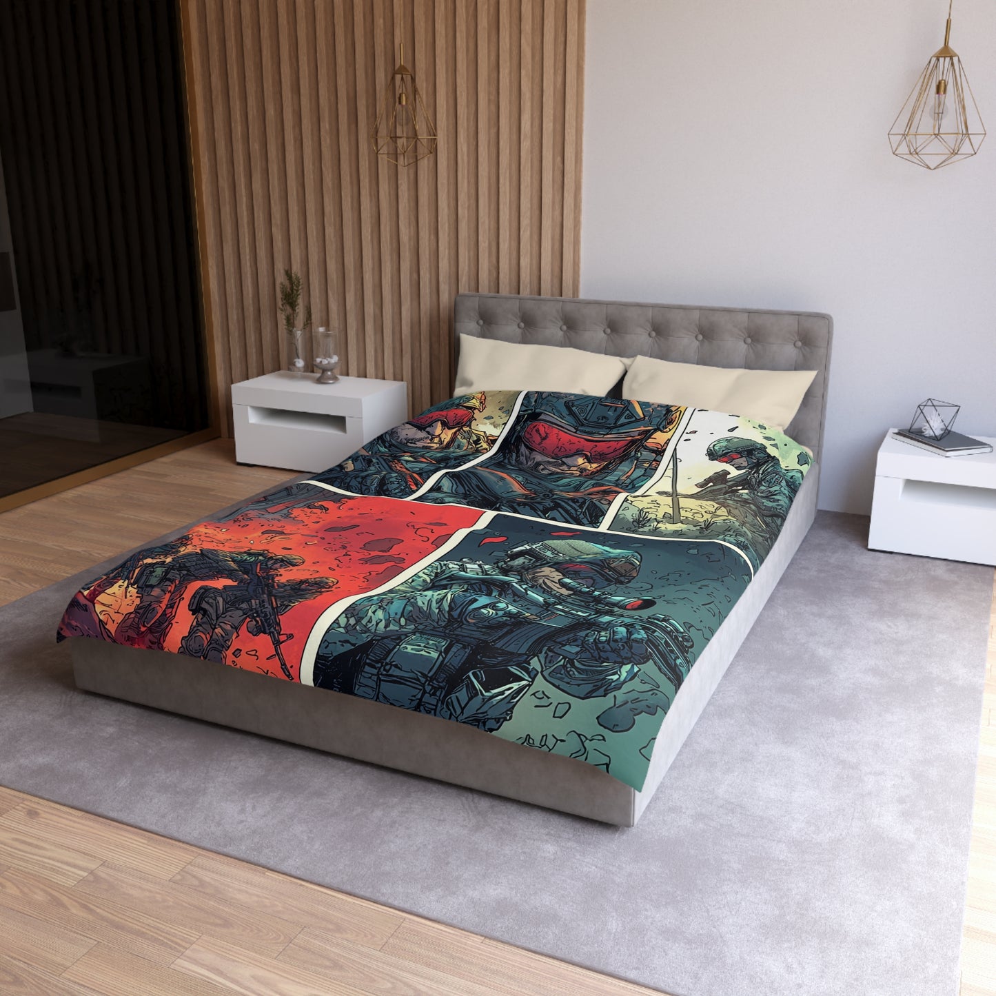 Navy SEALS Comic Book Cover - Microfiber Duvet Cover USA and UK