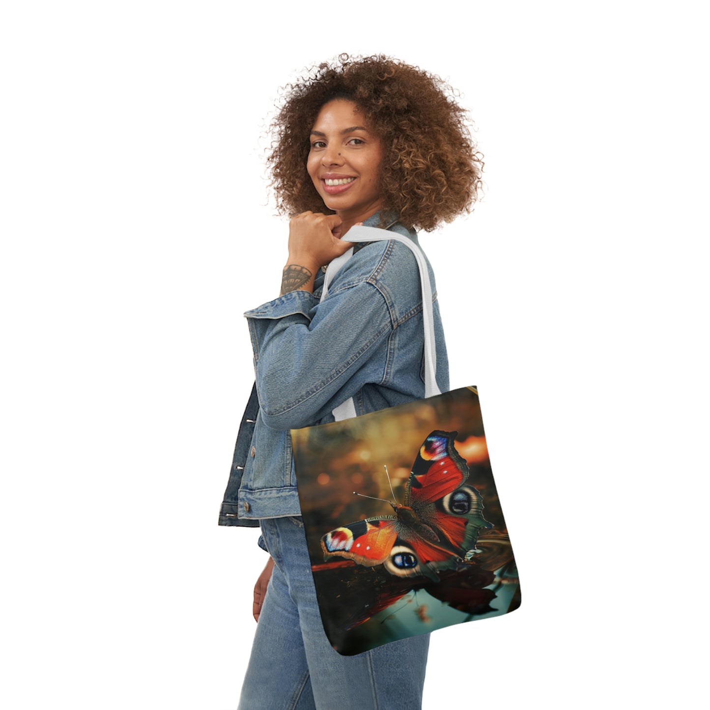 Butterfly - Polyester Canvas Tote Bag (AOP)