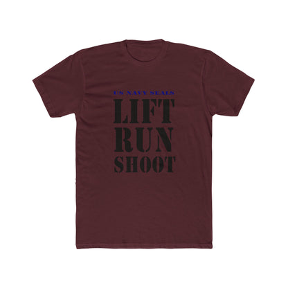 US Navy Seals Lift Run Shoot Unisex Cotton Crew Tee USA