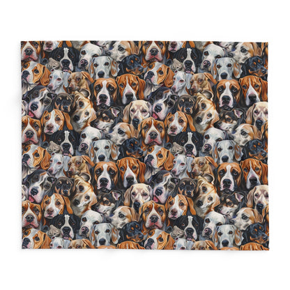 Dog Collage #1 Arctic Fleece Blanket - USA