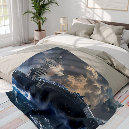 Aircraft Carrier 2 Arctic Fleece Blanket - USA