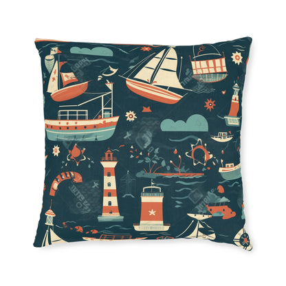 Nautical View - Square Pillow - UK