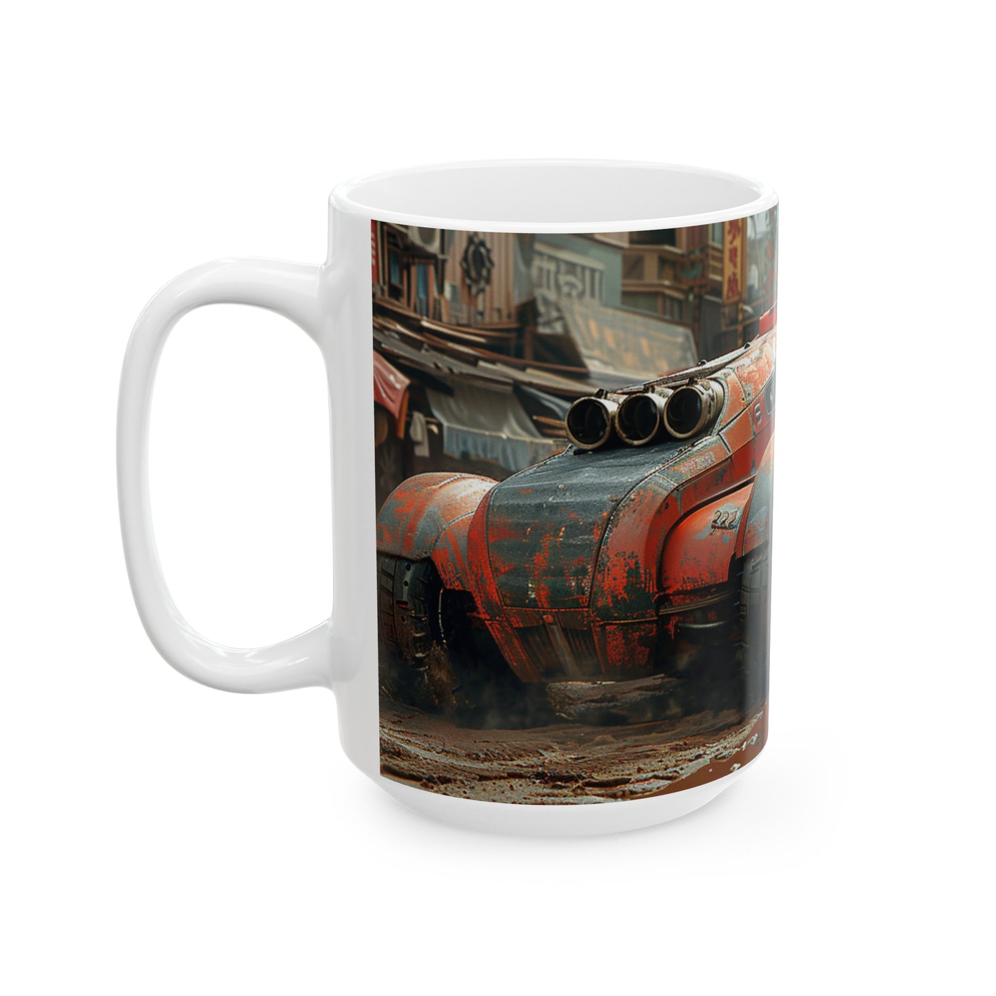 Car 2 Ceramic Mug, (11oz, 15oz) - USA