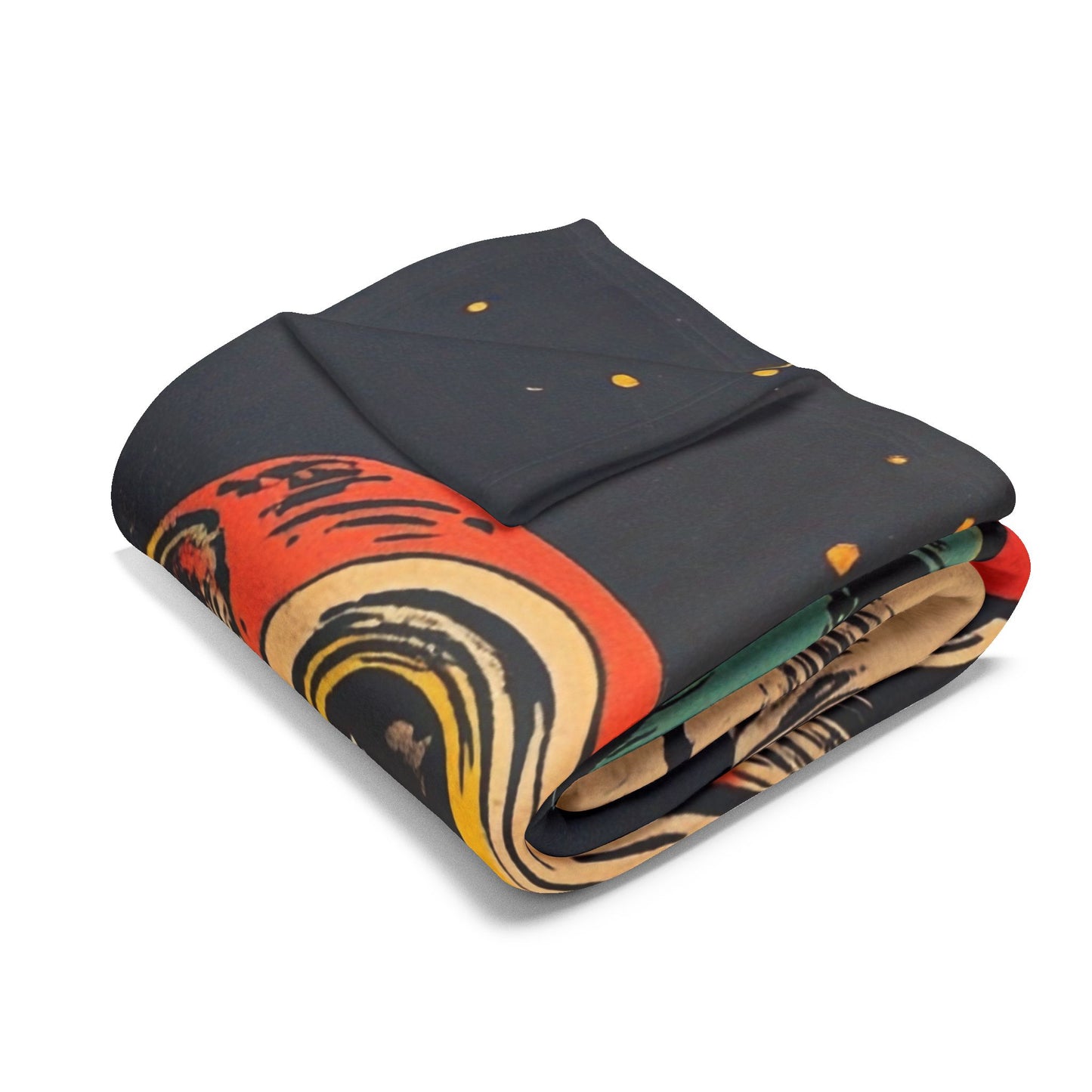 Retro Space Adventure Fleece Blanket 4 - Cosy Gift for Sci-Fi Lovers UK