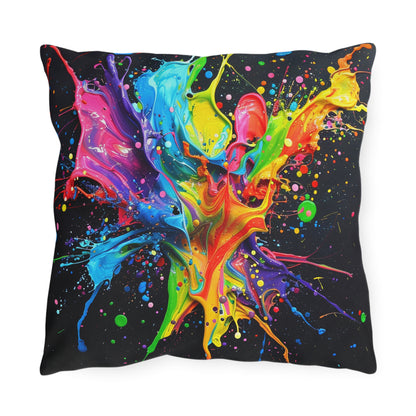 Paint Splash - Outdoor Pillows - USA