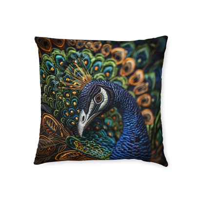 Medieval Needle-Point Pheasant - Square Pillow - UK