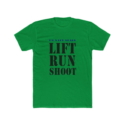 US Navy Seals Lift Run Shoot Unisex Cotton Crew Tee USA