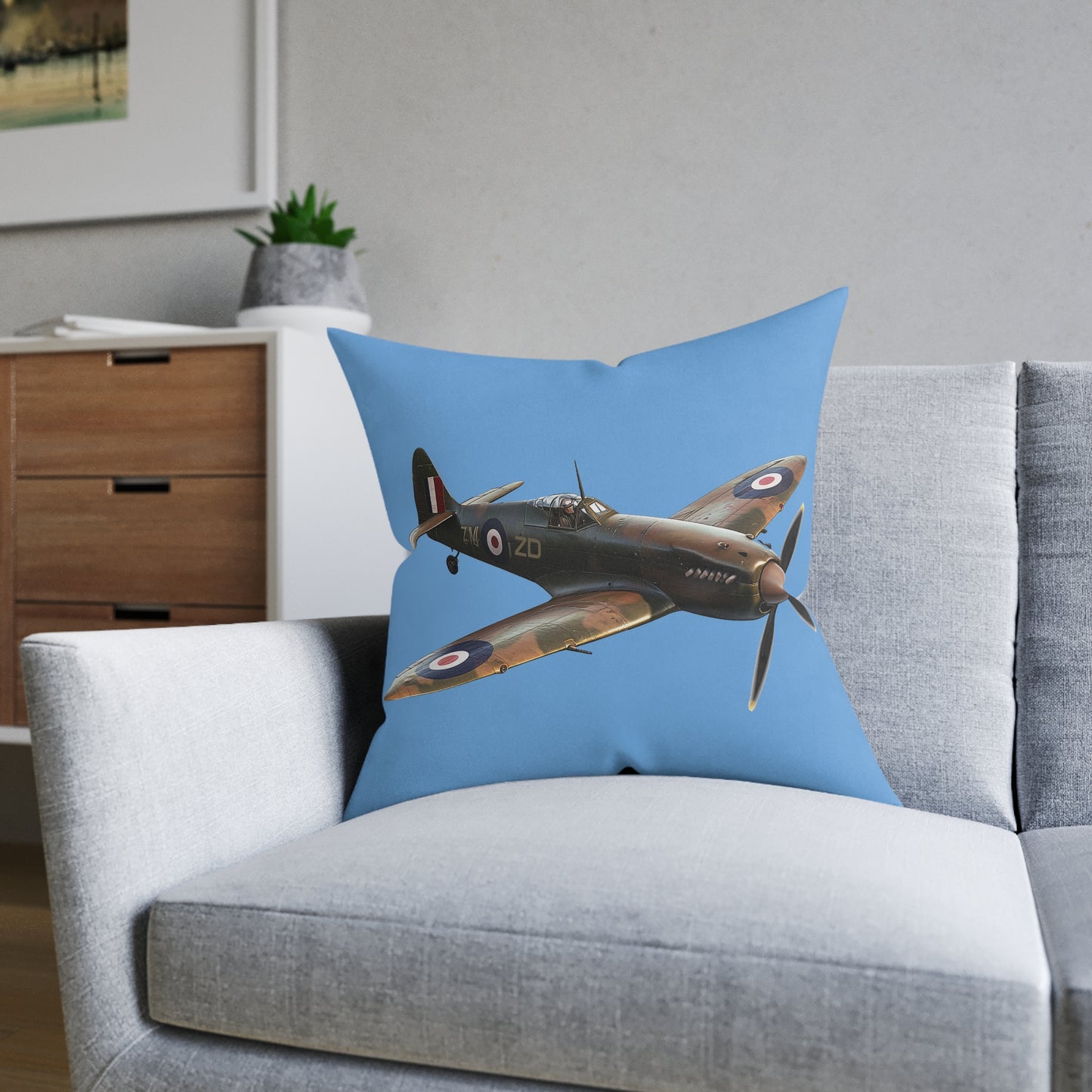 Spitfire - Square Pillow - UK