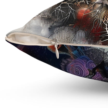 Chaos - Spun Polyester Square Pillow - USA