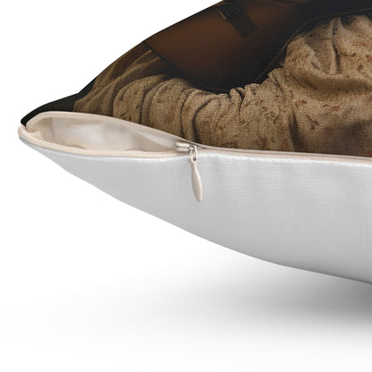 Folk Music #2  - Spun Polyester Pillow - USA