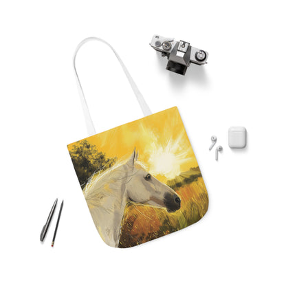 Horse #3 Polyester Canvas Tote Bag (AOP)