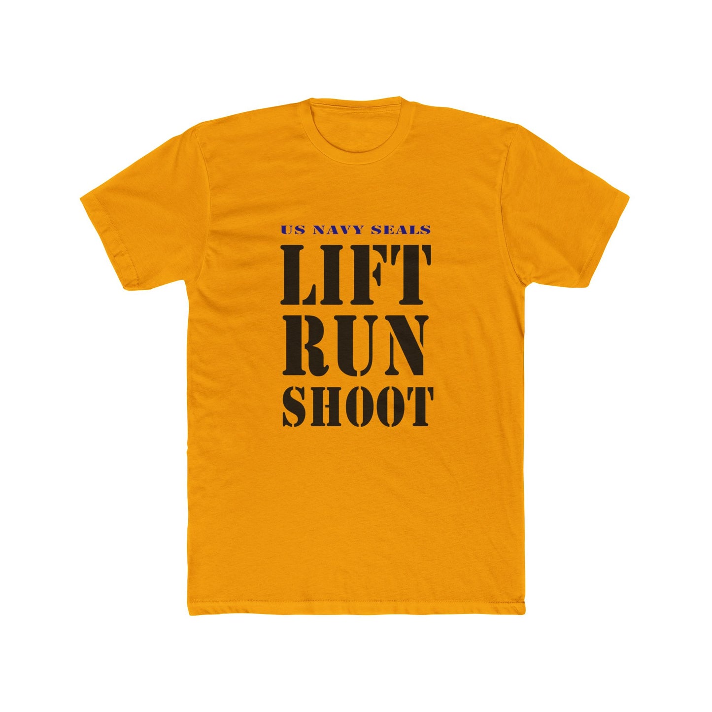 US Navy Seals Lift Run Shoot Unisex Cotton Crew Tee USA