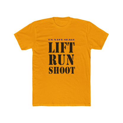 US Navy Seals Lift Run Shoot Unisex Cotton Crew Tee USA