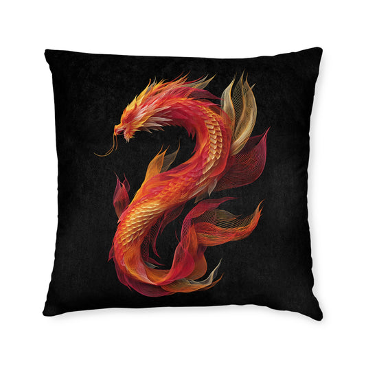 Chinese Lucky Dragon - Square Pillow UK