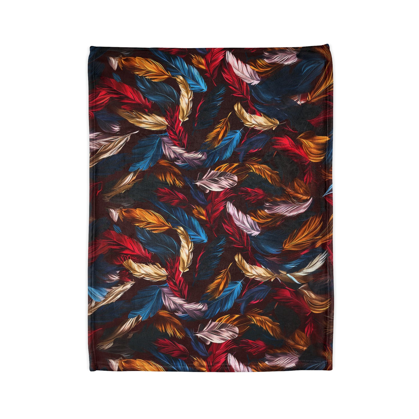 Chinoiseries Feathers - Soft Polyester Blanket