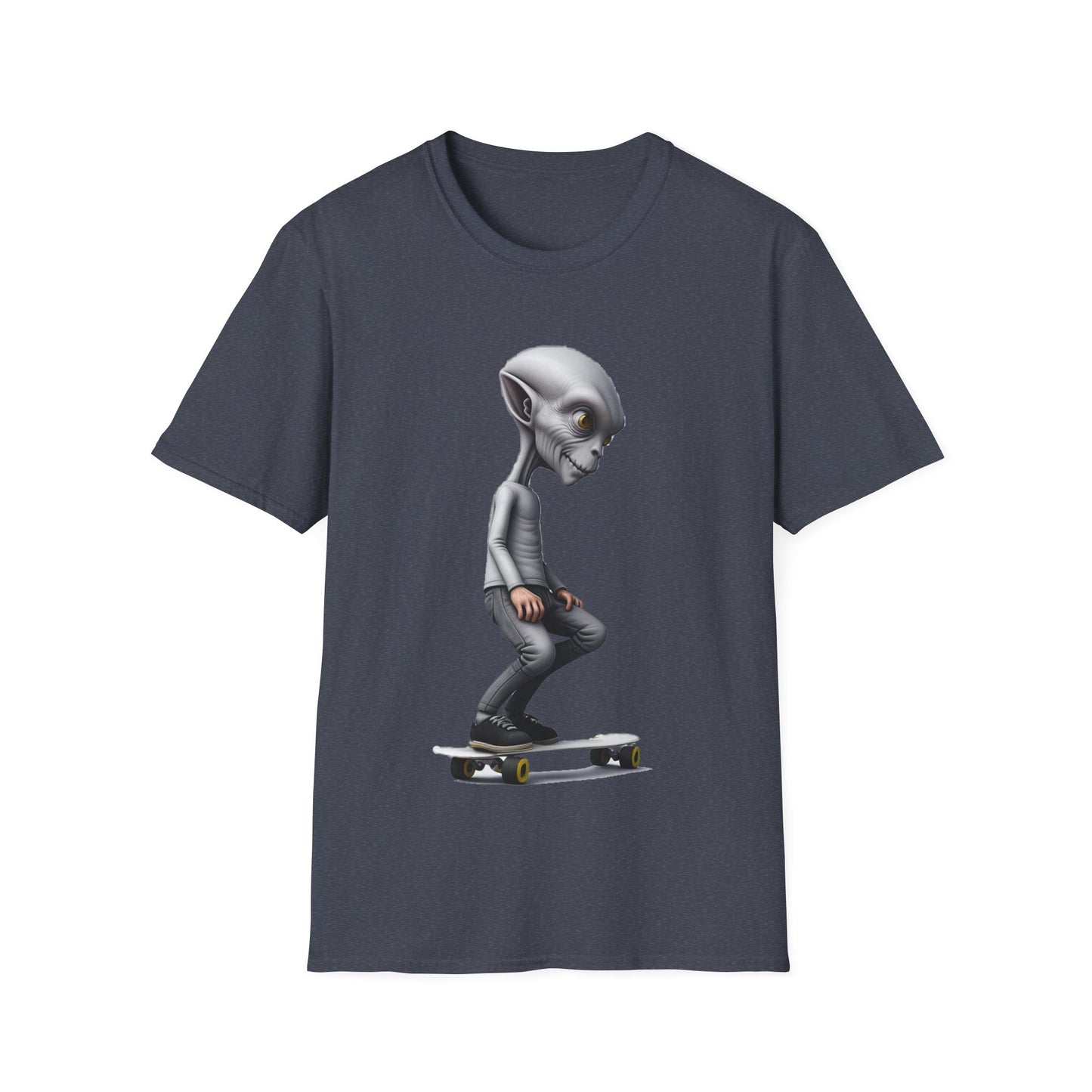 Alien Skater - Unisex Softstyle T-Shirt - UK