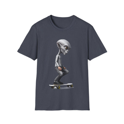 Alien Skater - Unisex Softstyle T-Shirt - UK