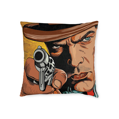1940s Gangster Comic - Square Cushion - Gangster Home Decor UK
