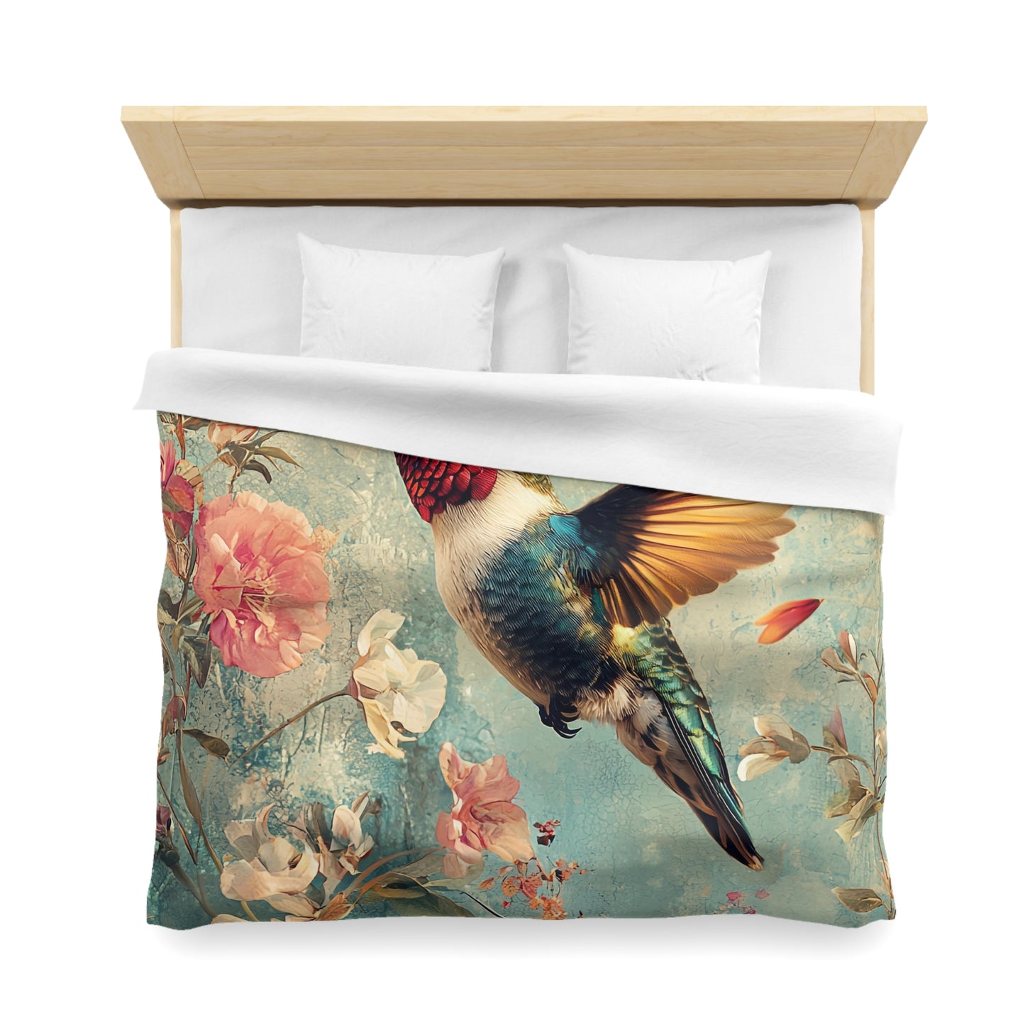 Beautiful Hummingbird  - Microfiber Duvet Cover USA and UK