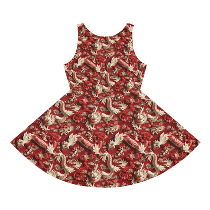Red Mandarin - Girls' Sleeveless Sundress - China Only