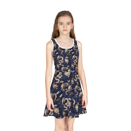Blue Mandarin - Girls' Sleeveless Sundress - China Only
