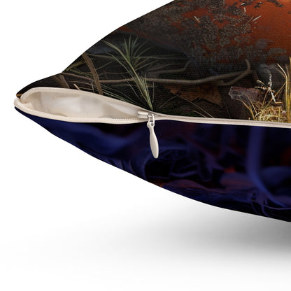 Halloween  - Spun Polyester Square Pillow - USA