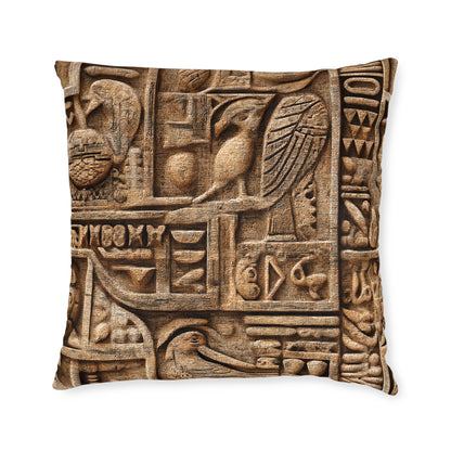 Ancient Egyptian Sandstone Love Letter - Square Pillow - UK