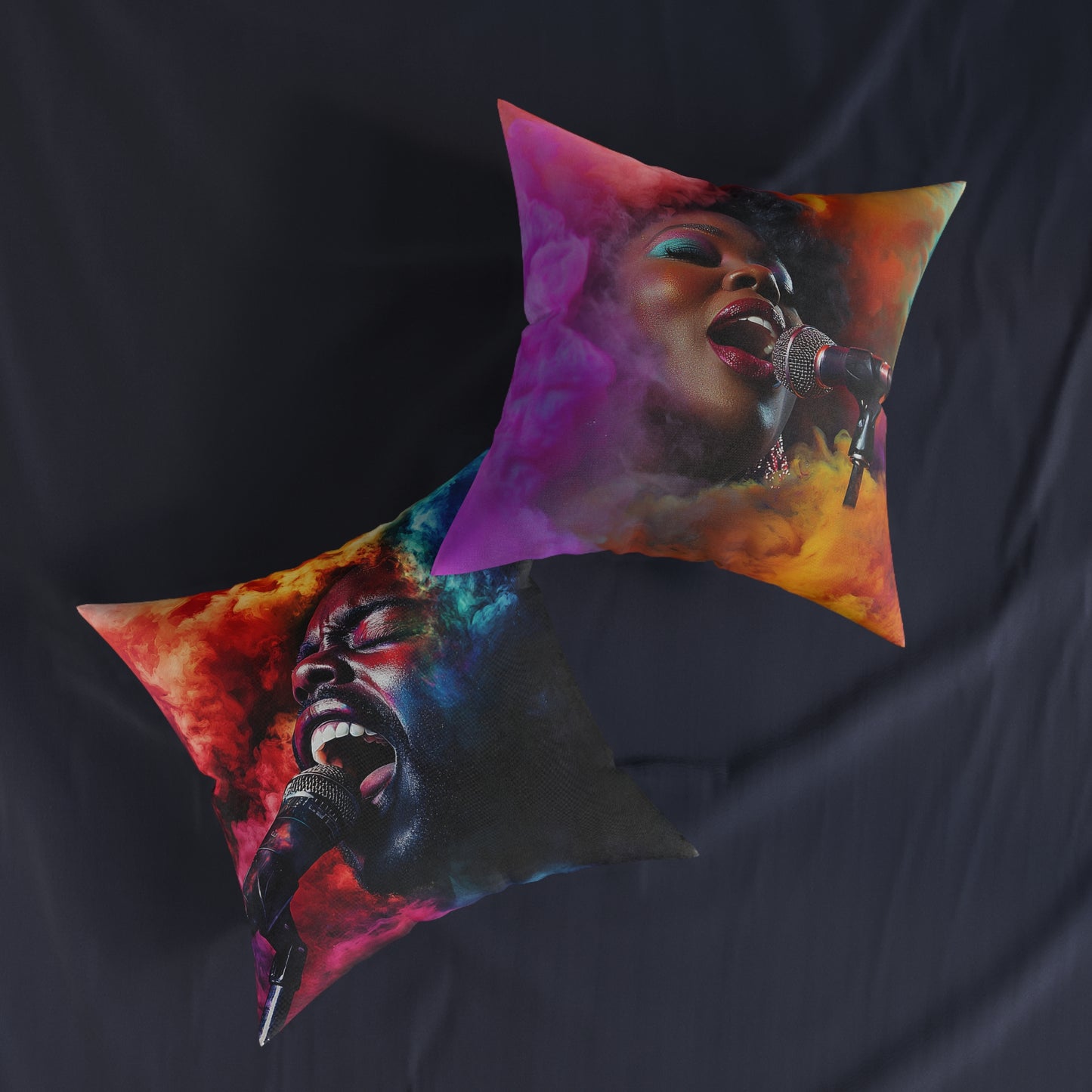 Jazz Singer 2 - Square Pillow - UK
