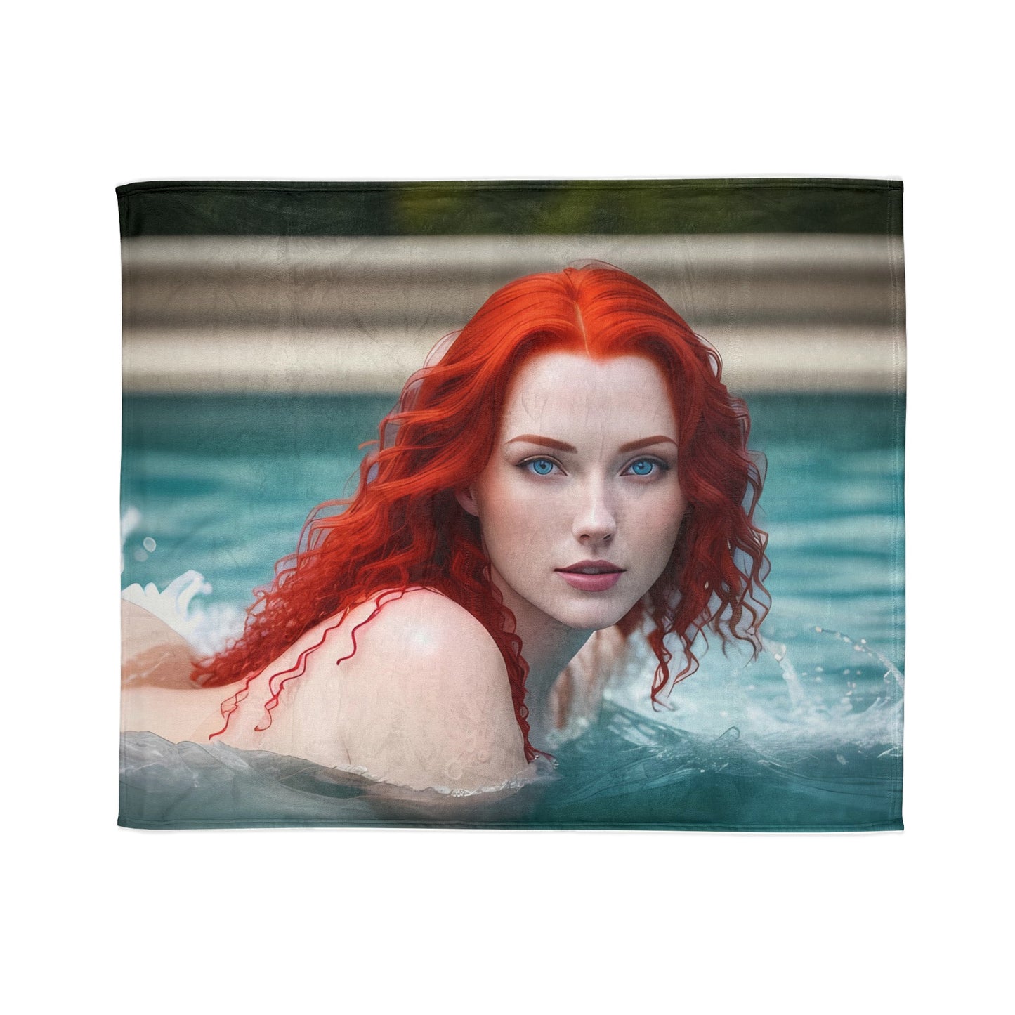 Red Hot Red-head - Soft Polyester Blanket - UK