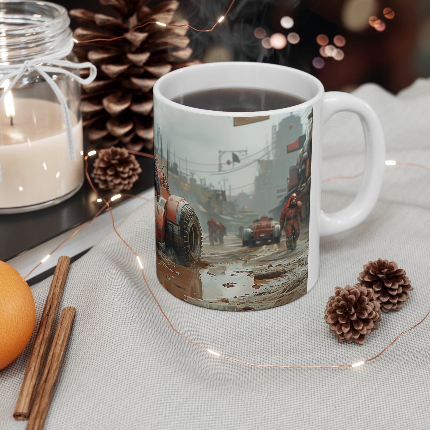 Futuristic Car 2 Ceramic Coffee Cups, 11oz, 15oz - UK