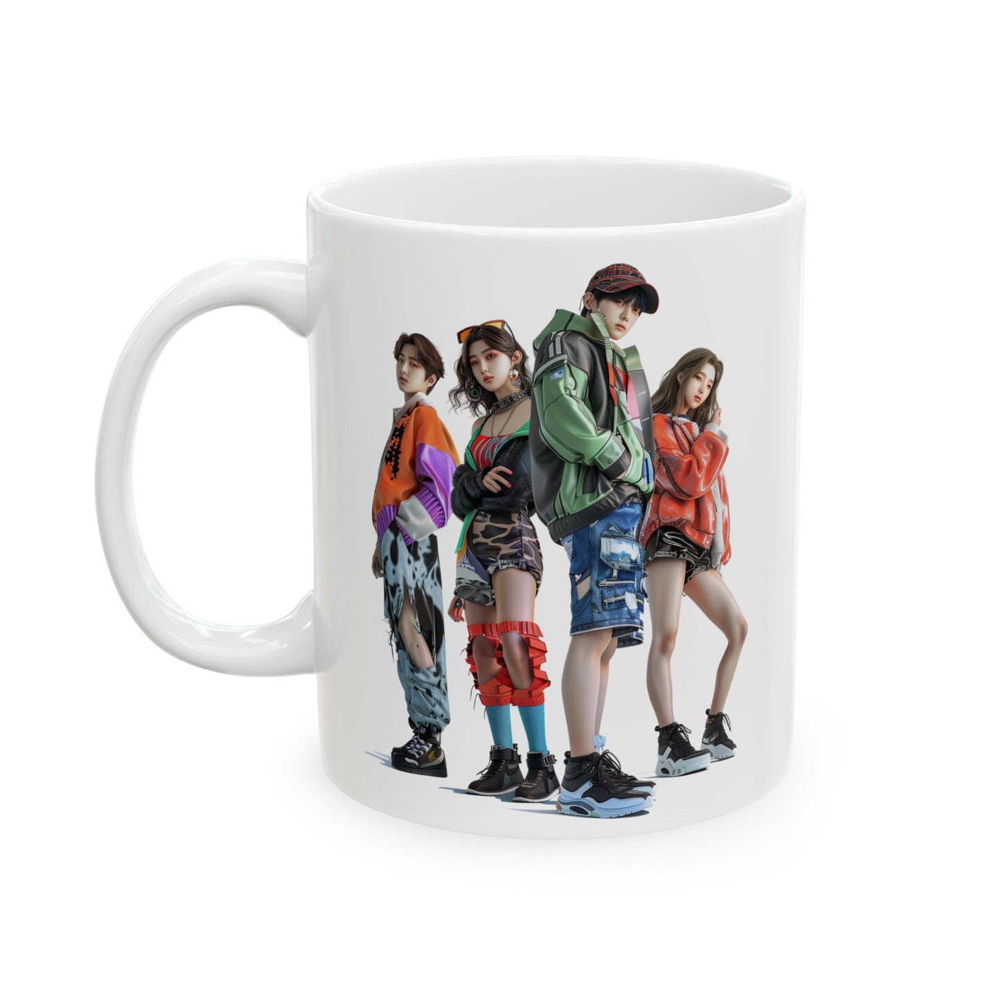 K-Pop 3 Ceramic Mug, (11oz, 15oz) - USA