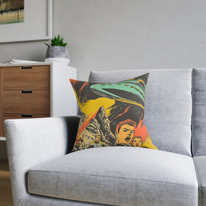 1950's Space Comic - Square Cushion - Space Home Decor UK