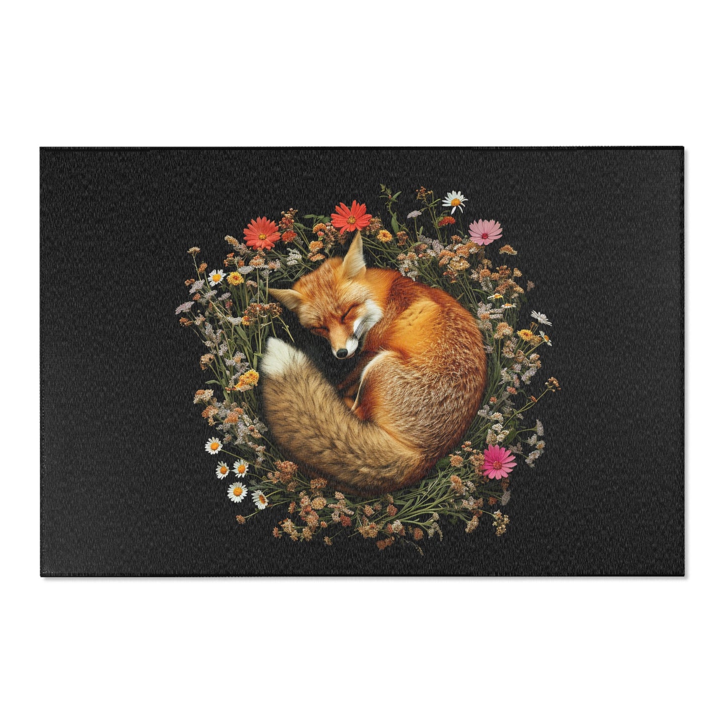 Cozy Fox Area Rug - Nature-Inspired Home Decor for Animal Lovers USA