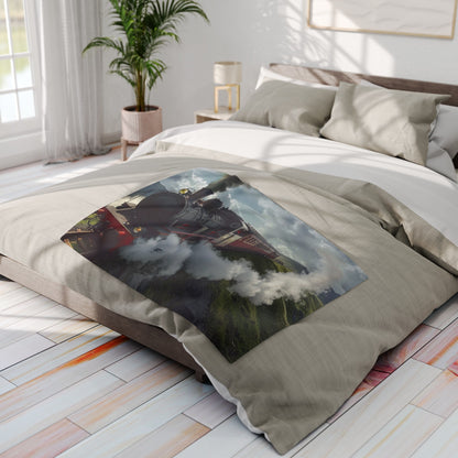 Steam Train #3 - Arctic Fleece Blanket - UK, USA
