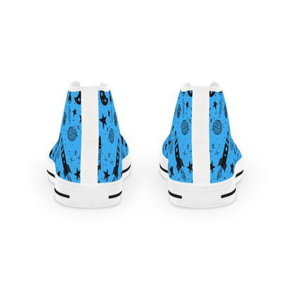 Space Man  -  Men's High Top Sneakers - China Only