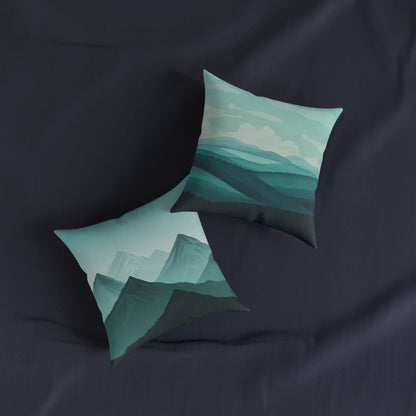 Blue Day - Square Pillow - UK