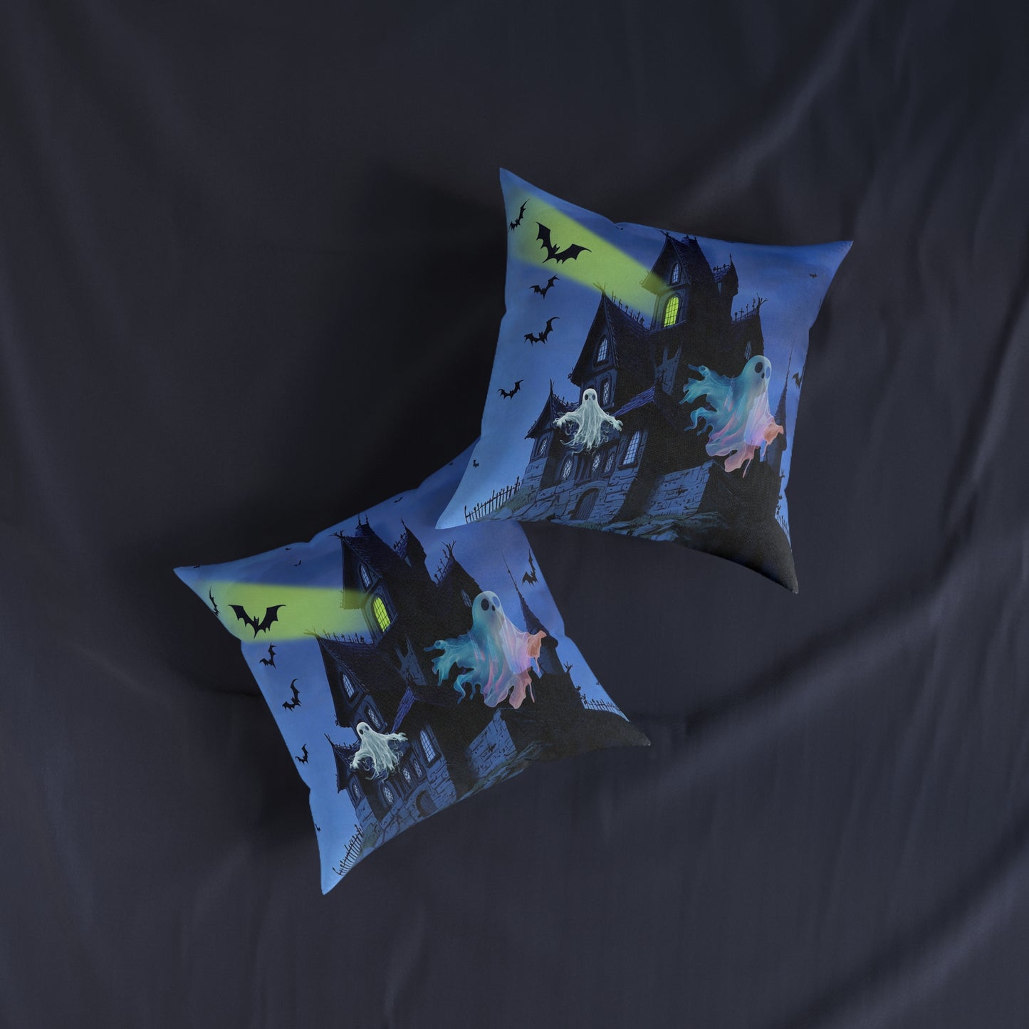 Haunted House - Square Pillow - UK