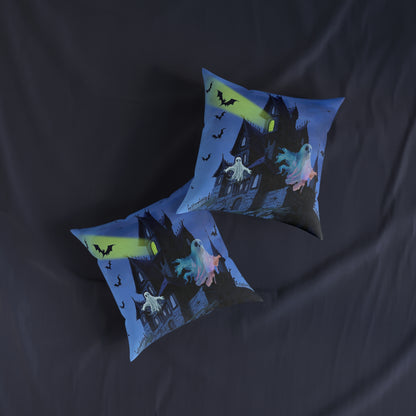 Haunted House - Square Pillow - UK