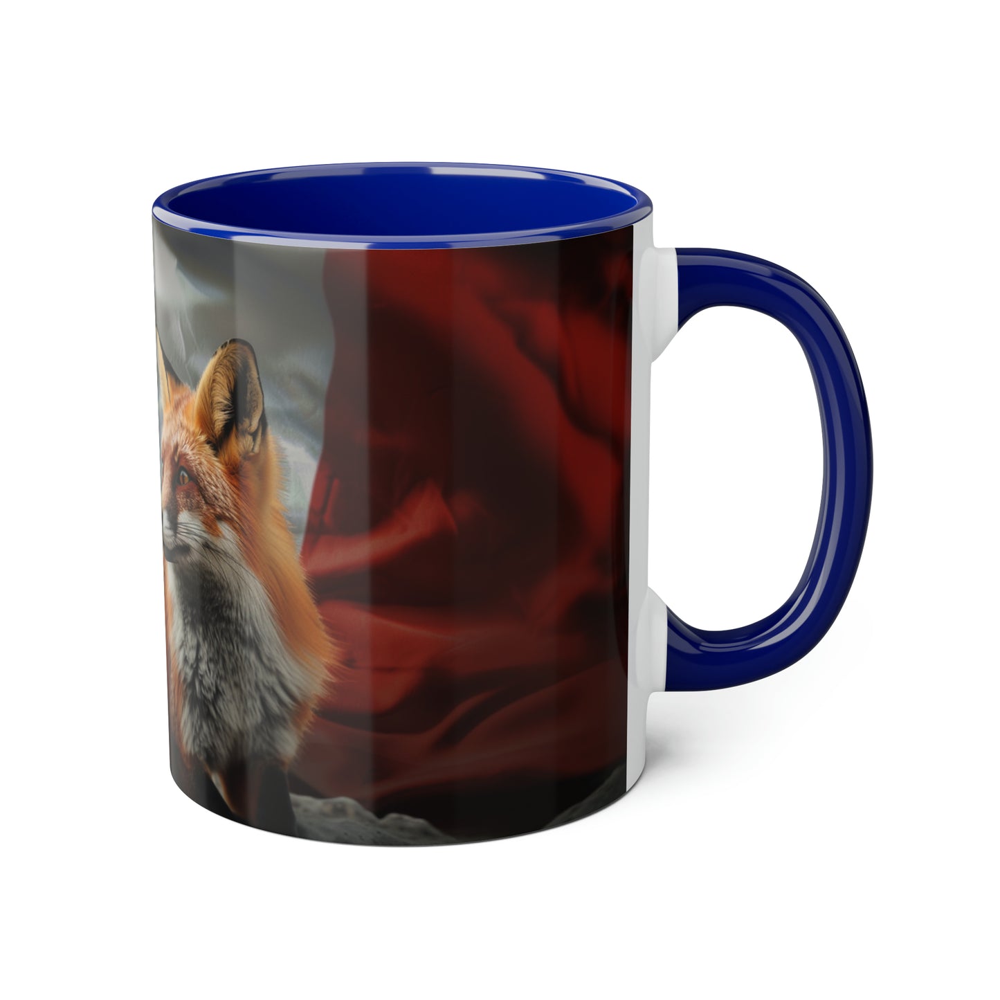 Fox and Flag Accent Mug, 11oz - Canada Only