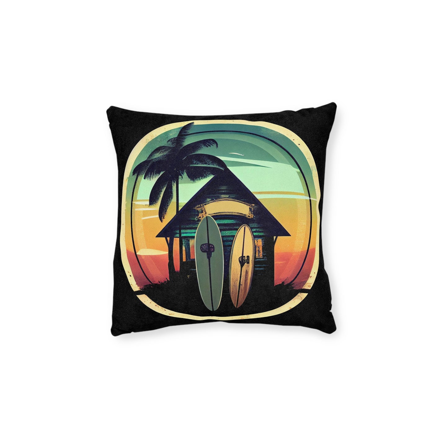 Surf Shack - Square Pillow - UK