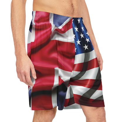 UK and USA United - Basketball Shorts - USA