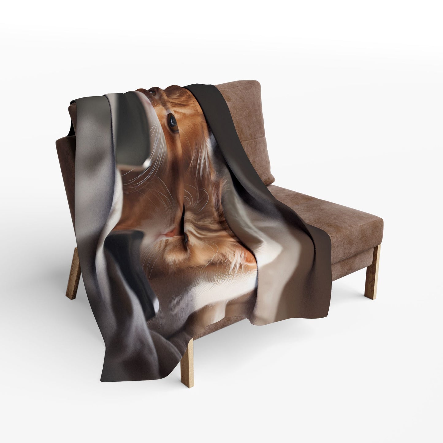 Cute Kittens in Bed With Mobile Phones - Arctic Fleece Blanket - UK