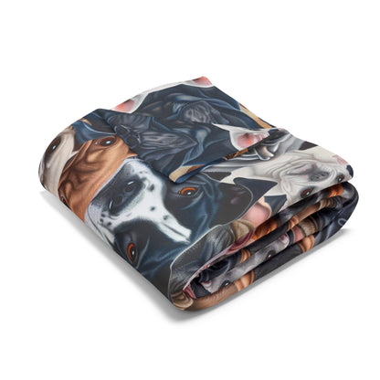Dog Collage #2 Arctic Fleece Blanket - UK, EU