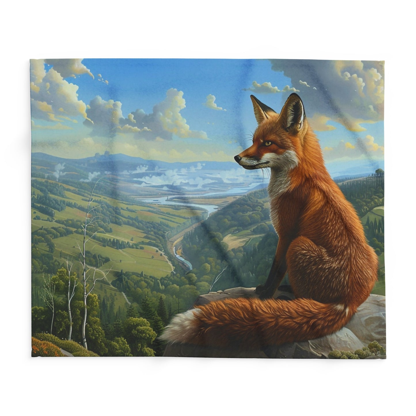 Valley View #2 Arctic Fleece Blanket - UK