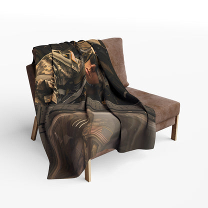 Black Hawk 4 Arctic Fleece Blanket - USA