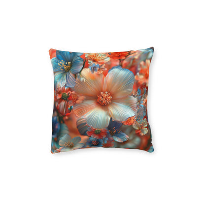 **3D Pretty Flowers - Square Pillow - UK